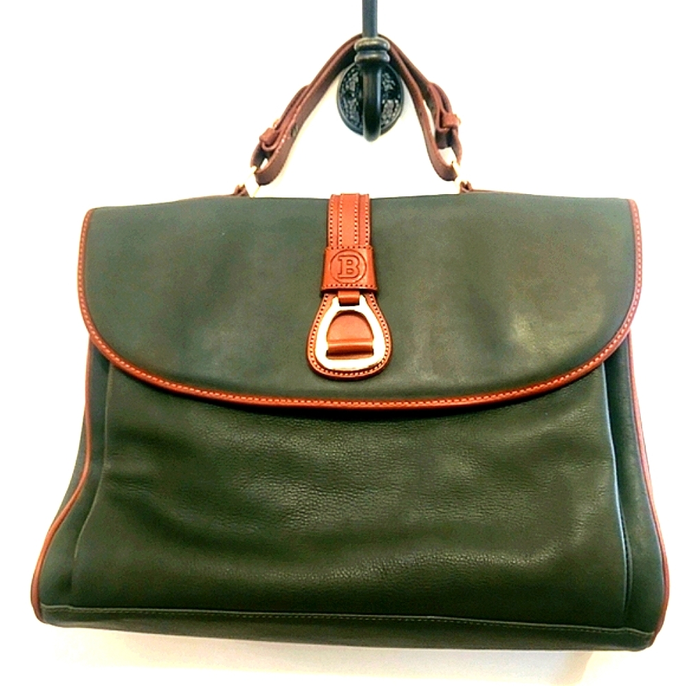 Vintage Bally Leather Satchel or Laptop Bag
